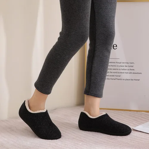 Vista 6 de Leisurely Pace Pantuflas de invierno de espuma viscoelástica para mujer espalda cerrada forro polar pantuflas para interiores y exteriores