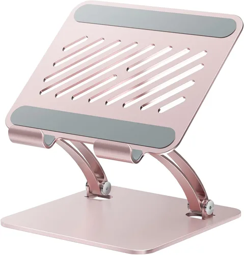 Vista 10 de Soporte para Tablet Tounee, Soporte de Escritorio Ajustable de Aluminio de Doble Varilla, Compatible con iPads de 4.7-16.9", Tabletas Surface, Negro