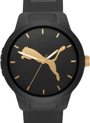 Vista 2 de PUMA His & Hers Reset V2 - Juego de relojes de tres manecillas (modelo P5111SET), Negro