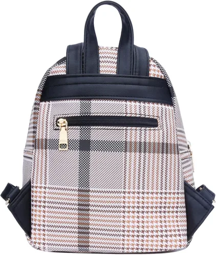 Vista 3 de KKXIU Mochila pequeña para mujer, bolso convertible de cuero para mujer