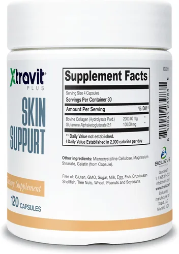 Vista 2 de Suplemento de apoyo para la piel, suplementos de colágeno natural para hombres y mujeres, puede promover el crecimiento saludable de la piel
