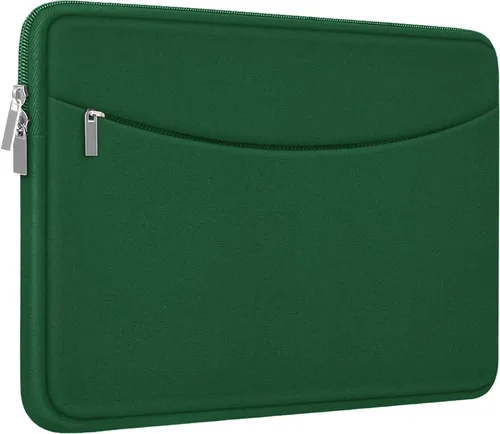 Vista 23 de Funda para laptop de 14 pulgadas, maletín protector a prueba de golpes con bolsillo para accesorios, bolsa portátil para computadora para MacBook