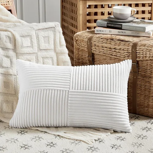 Vista 18 de Fancy Homi - Paquete de 2 fundas de almohada decorativas de color verde oliva pequeñas de 12 x 12 pulgadas para sala de estar, sofá, cama
