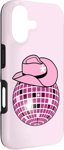 Vista 3 de Cowboy Hat Disco Ball Pink Cowgirl Case for iPhone 17