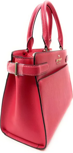 Vista 4 de Kate Spade New York Staci - Bolso de cuero Saffiano mediano sandía Sandía