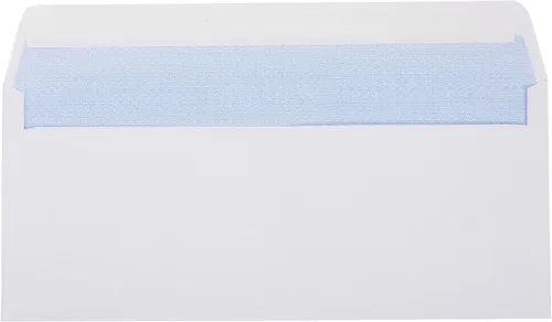 Vista 3 de Sobres 500#10 SELF SEAL para negocios, diseño sin ventanas, patrón de tinte de seguridad para correo seguro, facturas, estados de cuenta y sobres