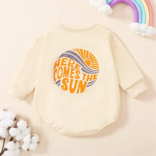 Vista 6 de Twopumpkin Baby Boy Girl Crewneck Sweatshirt Onesie Sweater Shirts Long Sleeve Romper Cute Valentines Day Outfit Clothes