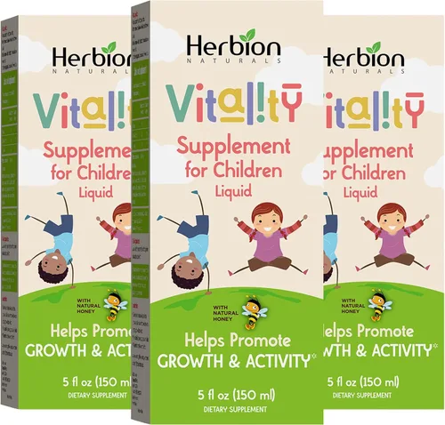 Vista 10 de HERBION Naturals Vitality Suplemento para niños, promueve el crecimiento y el apetito, alivia la fatiga, mejora el rendimiento mental y físico
