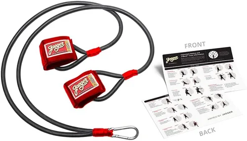 Vista 6 de Jaeger J-Bands Bandas de resistencia para lanzadores. Entrenador de lanzamiento de béisbol y softbol y entrenador de brazos. Bandas de lanzamiento
