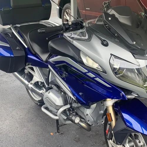 Vista 2 de Worldmotop - Protector de motor de repuesto para BMW R1200RT R1200 RT 2014 2015 2016 2017 2018 (plateado, delantero)