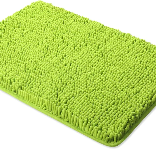 Vista 197 de Yeaban Alfombra de pasillo de baño de 24 x 72 pulgadas, antideslizante, alfombra de baño larga de felpilla gruesa, absorbente y lavable, alfombra
