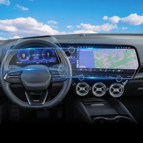 Vista 13 de Protector de pantalla táctil para GMC Acadia de vidrio templado brillante 2024, 2025, 2026, 15 pulgadas, accesorios Acadia (Elevation/AT4/Denali)
