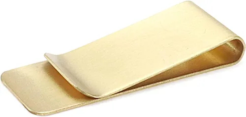 Vista 4 de Tsnamay 4 paquetes de clip de dinero de acero inoxidable delgado clip de dinero de cobre para hombres tarjetero de crédito cartera minimalista