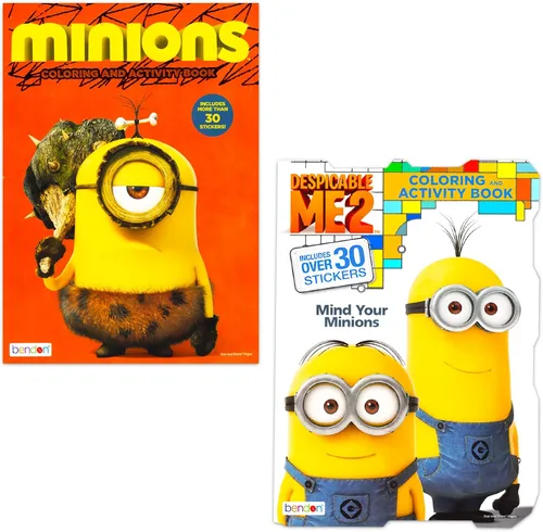 Vista 3 de Despicable Me Minions Paquete de libro para colorear con 6 libros de actividades y colorear, calcomanías, crayones y más