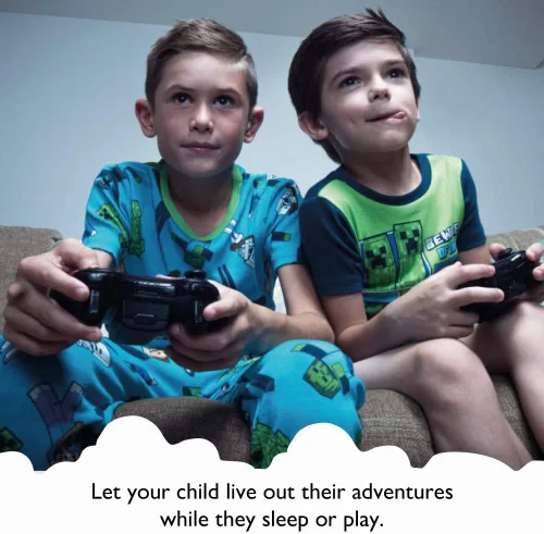 Vista 2 de Minecraft Conjunto de Pijama para Niños