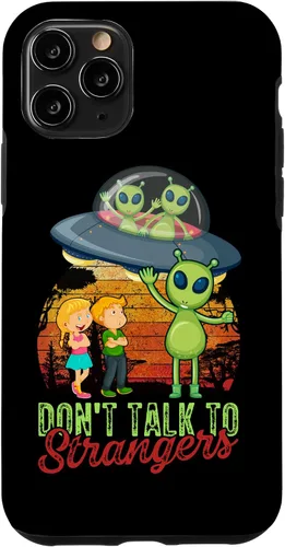 Vista 13 de Funda para iPhone 12 mini UFO Don't Talk To Alien Strangers Extraterrestrials