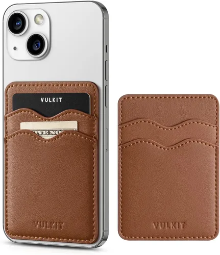 Vista 20 de VULKIT Soporte adhesivo para tarjetas Compatible con iPhone, cartera de cuero para teléfono celular, estuche para tarjetas de crédito, adhesivo