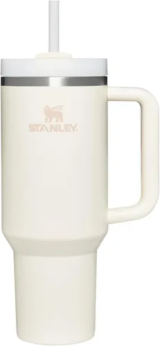 Vista 203 de STANLEY Quencher H2.0 Vaso Térmico con asa y pajilla, 64 onzas, tapa Flowstate de 3 posiciones, gran capacidad para viajes y deportes, vaso de acero