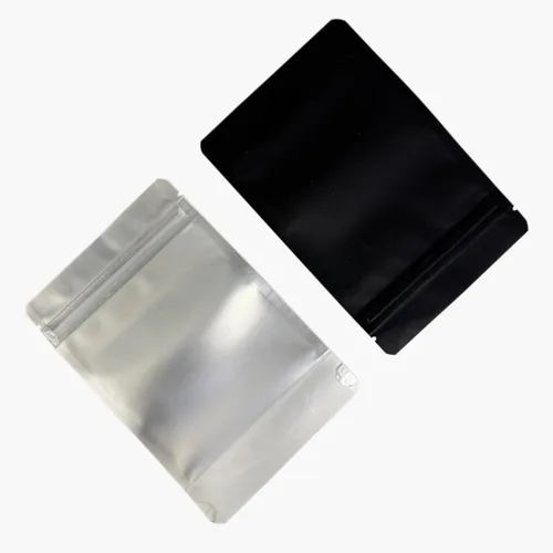 Vista 9 de PABCK 50 bolsas resellables de Mylar color negro, bolsas autosellables para almacenamiento de alimentos, dulces y café, bolsas de plástico