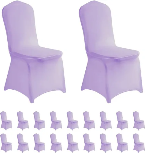 Vista 12 de LZY 6 piezas Fundas de Silla de Spandex Elásticas Fundas Deslizables para Fiestas de Boda, Fundas de Decoración de Sillas de Comedor y Banquete Negro