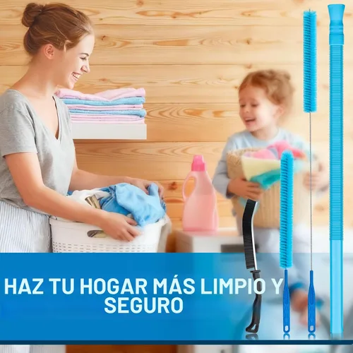 Vista 6 de Kit limpiador de ventilación de secadora de 4 piezas Herramienta de limpieza para trampa de pelusa de manguera de vacío