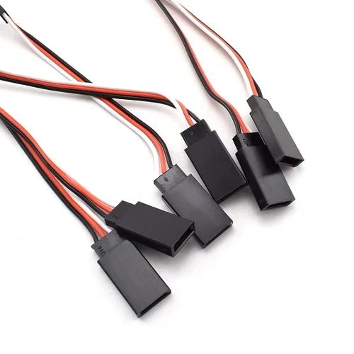Vista 5 de SDTC Tech Cable de extensión servo macho a hembra de 3 pines para piezas de control remoto RC JR Futaba (3 tamaños)