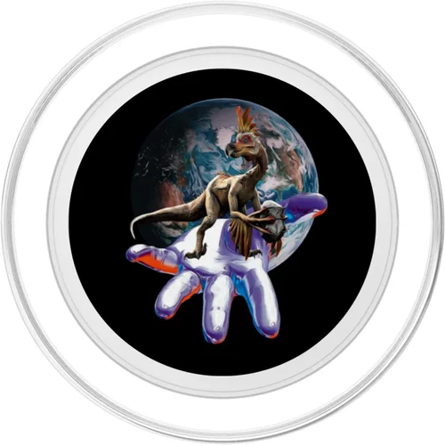 Vista 2 de Velociraptor Raptor Dinosaur PopSockets MagSafe PopGrip for iPhone