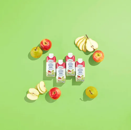 Vista 8 de Sweetie Pie Organics Batido de lactancia, manzana y pera, apoyo a la producción de leche materna para lactancia y bombeo, sin edulcorantes, sabores
