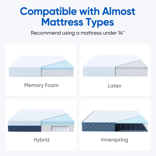 Vista 9 de Base de cama ajustable individual XL con masaje, base de cama eléctrica con patas ajustables, puertos USB, control remoto inalámbrico, gravedad cero