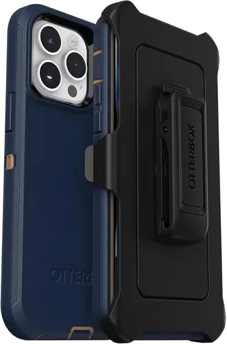 Vista 8 de OtterBox Funda para iPhone 14 Pro Max (solamente) Defender Series - Resistente y duradera - Incluye soporte de clip de funda - embalaje no minorista