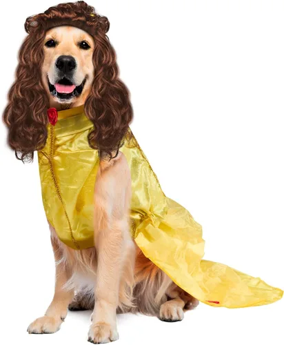 Vista 8 de Rubie's Disney: Disfraz de princesa para mascotas., Belle, M Multicolor