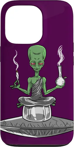 Vista 10 de Alien Smoker Bong Funny ET 420 Weed Space - Funda de regalo para iPhone 17