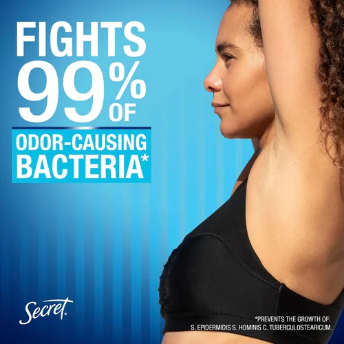 Vista 3 de Secret Outlast, antitranspirante y desodorante para mujer, 72 horas de protección contra el sudor y el olor, minerales equilibradores de pH, gel