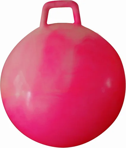 Vista 8 de AppleRound Hippity Hoppity Hopball with Pump – Sit-On Bouncy Exercise Ball with Handle, 18 inch / 45 cm for Kids Ages 3-7, Cloud Colors (Red & Blue)