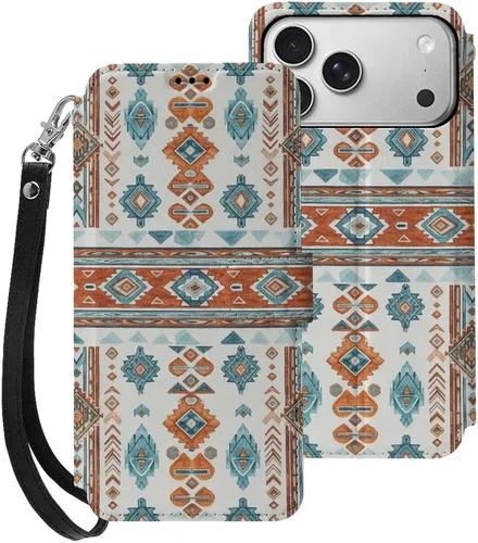 Vista 38 de SWEET TANG Funda protectora para iPhone 17, con tarjetero y tarjetero Patrón 828