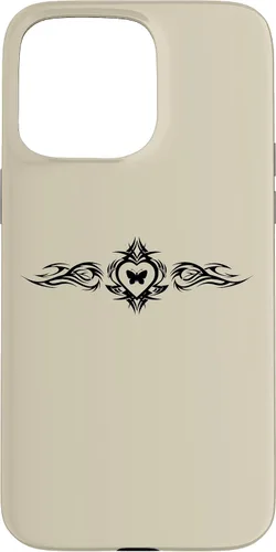 Vista 31 de Butterfly Heart Tattoo Fairycore y2k Grunge Egirl Aesthetic Case for iPhone 17