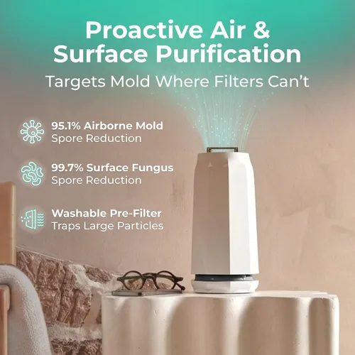 Vista 2 de Puraclenz Photon P3000X Purificador de aire para el hogar, purificación del aire y de superficies, hasta 3000 pies cuadrados, elimina el 99%