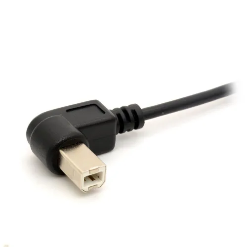 Vista 2 de Cables adaptadores USB a impresora de 90 grados (izquierda)