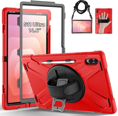 Vista 27 de Gerutek Funda para Samsung Galaxy Tab S6 Lite de 10.4 pulgadas 2024/2022/2020, funda protectora de cuerpo completo con protector de pantalla