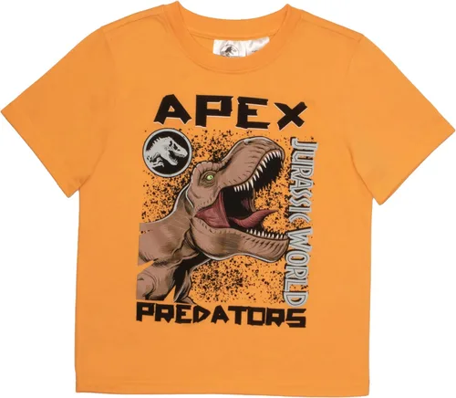 Vista 3 de Jurassic World Apex Predators - Juego de 3 piezas para niños, camiseta de manga corta, camiseta sin mangas y pantalones cortos, paquete de 3