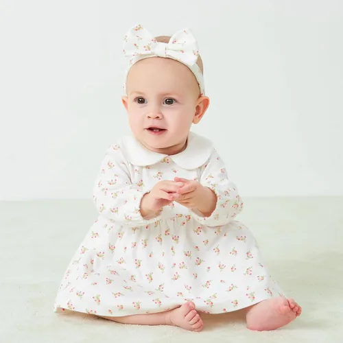 Vista 100 de pureborn Vestido de bebé niña 0-24 meses
