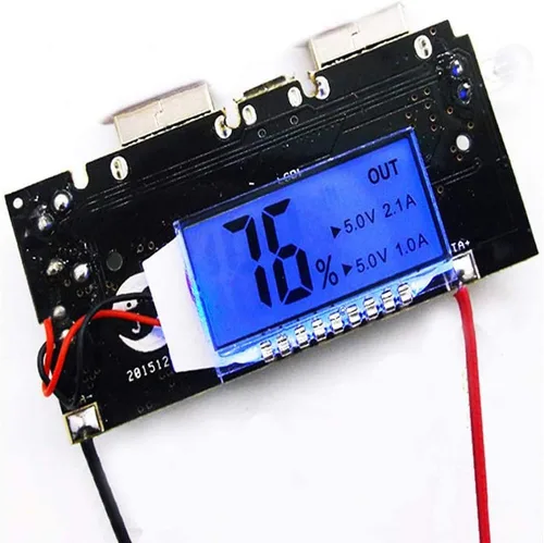 Vista 8 de Módulo de Carga de Batería Dual USB 18650 con Protección 4 piezas, Placa PCB de Banco de Energía, Módulo de Placa de Circuito Dual USB 5V 1A 2.1A