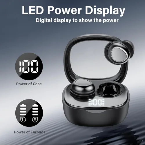 Vista 3 de Auriculares inalámbricos, auriculares inalámbricos Bluetooth 5.4 2026 A-Elegant Negro