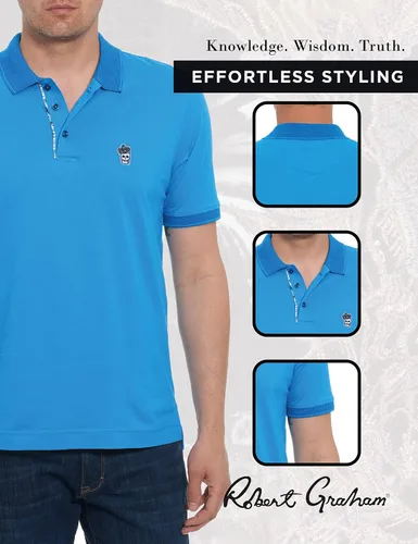 Vista 5 de Robert Graham Polo de punto Lucifer SS para hombre