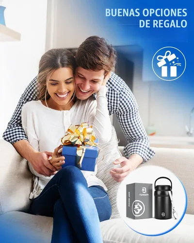 Vista 9 de Termo para comida caliente, 20 onzas aisladas con cuchara, negro