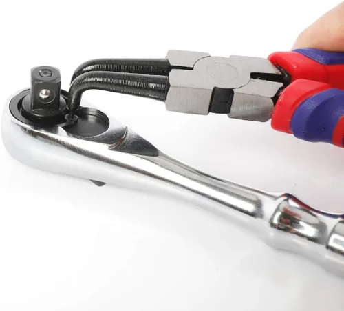 Vista 7 de WORKPRO Juego de 4 alicates de anillo a presión – Kit de alicates de clip para circuito interno/externo de 7 pulgadas