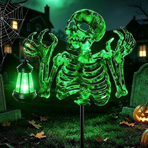 Vista 10 de Luz solar de cristal de la estaca del jardín, alas de ángel de Halloween Cruz de cristal de Jesús