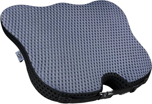 Vista 8 de Cojín de asiento de automóvil de cuña para una mejor visibilidad y alivio del dolor de ciática, espuma viscoelástica de alta densidad, cojín