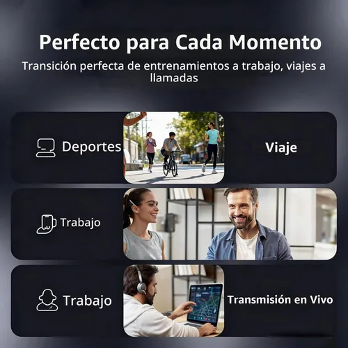 Vista 7 de Auriculares Bluetooth con banda para el cuello con cables retráctiles, batería de 24 horas, auriculares inalámbricos IPX5 a prueba de sudor, sonido