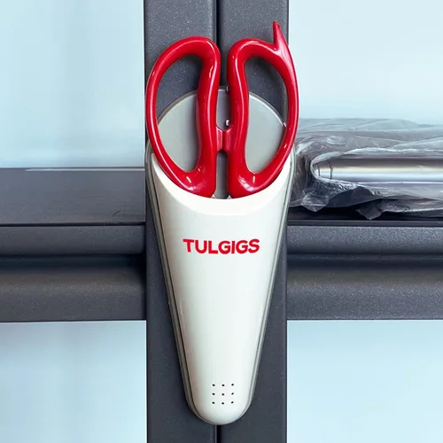 Vista 3 de Tijeras de cocina con funda magnética fijables al refrigerador, hoja separable